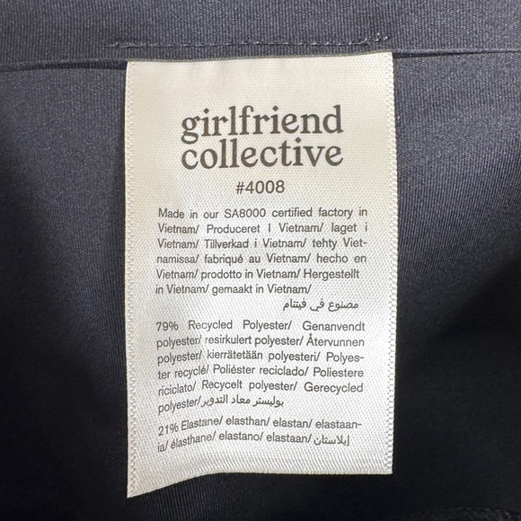 GIRLFRIEND COLLECTIVE Compressive High Rise Legging NEW Size M Black - Picture 10 of 12